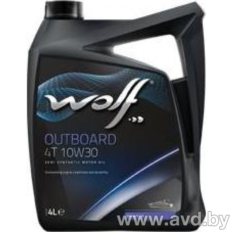 Купить Моторное масло Wolf Outboard 4T 10W-30 4л в Минске.