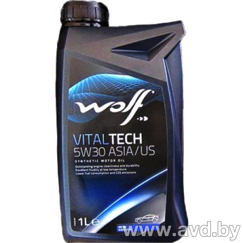 Купить Моторное масло Wolf Vital Tech 10W-30 Asia/US 1л в Минске.