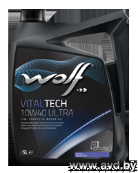 Купить Моторное масло Wolf Vital Tech 10W-40 Ultra 5л в Минске.