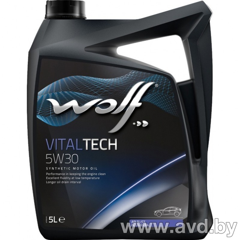 Купить Моторное масло Wolf Vital Tech 5W-30 5л  в Минске.