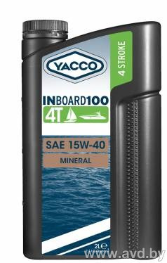 Купить Моторное масло Yacco Inboard 100 4T 15W-40 2л в Минске.