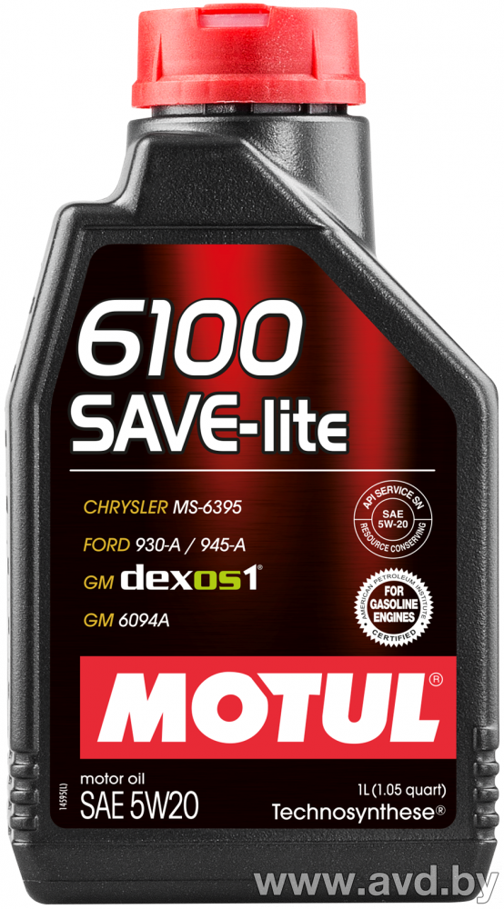 Купить Моторное масло Motul 6100 Save-Lite 5W-20 4л в Минске.