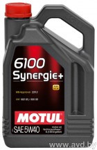 Купить Моторное масло Motul 6100 Synergie + 5W40 4л в Минске.