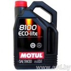 Купить Моторное масло Motul 8100 Eco-Lite 5W-30 4л  в Минске.