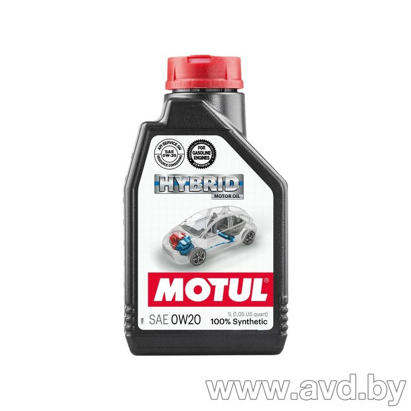 Купить Моторное масло Motul Hybrid 0W-20 4л в Минске.
