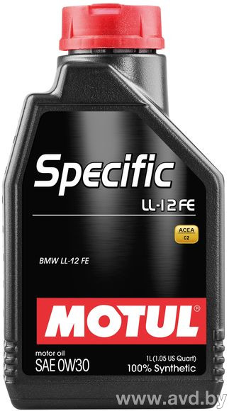 Купить Моторное масло Motul Specific LL-12 FE 0W-30 1л в Минске.