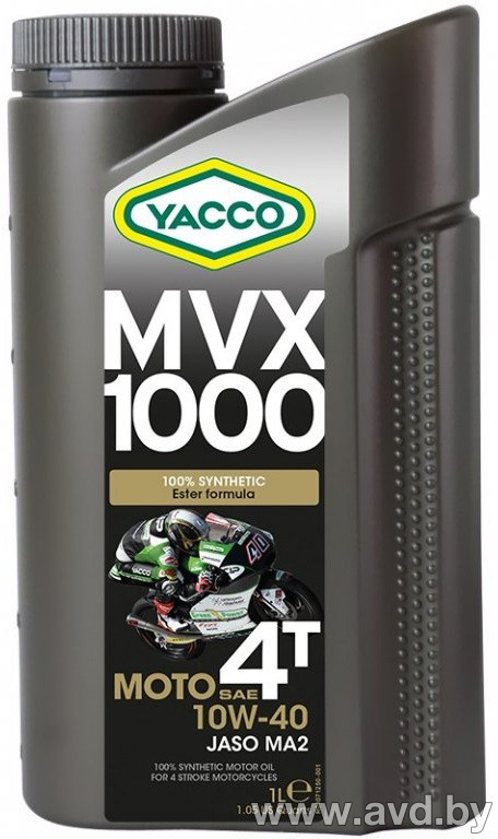 Купить Моторное масло Yacco MVX 1000 4T 10W-40 1л  в Минске.