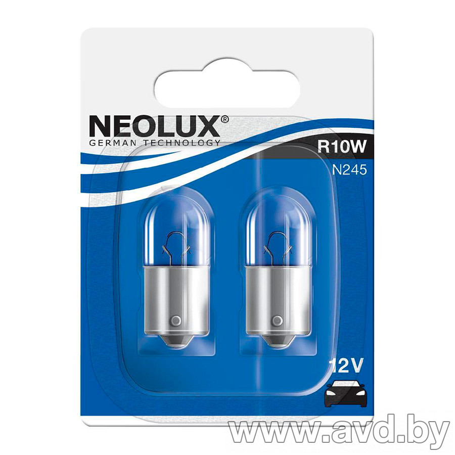 Купить Лампы автомобильные NEOLUX R10W Original Line 2шт (N245-02B)  в Минске.