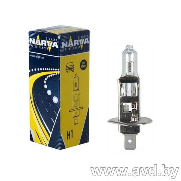Купить Лампы автомобильные Narva H1 1шт [48350]  в Минске.