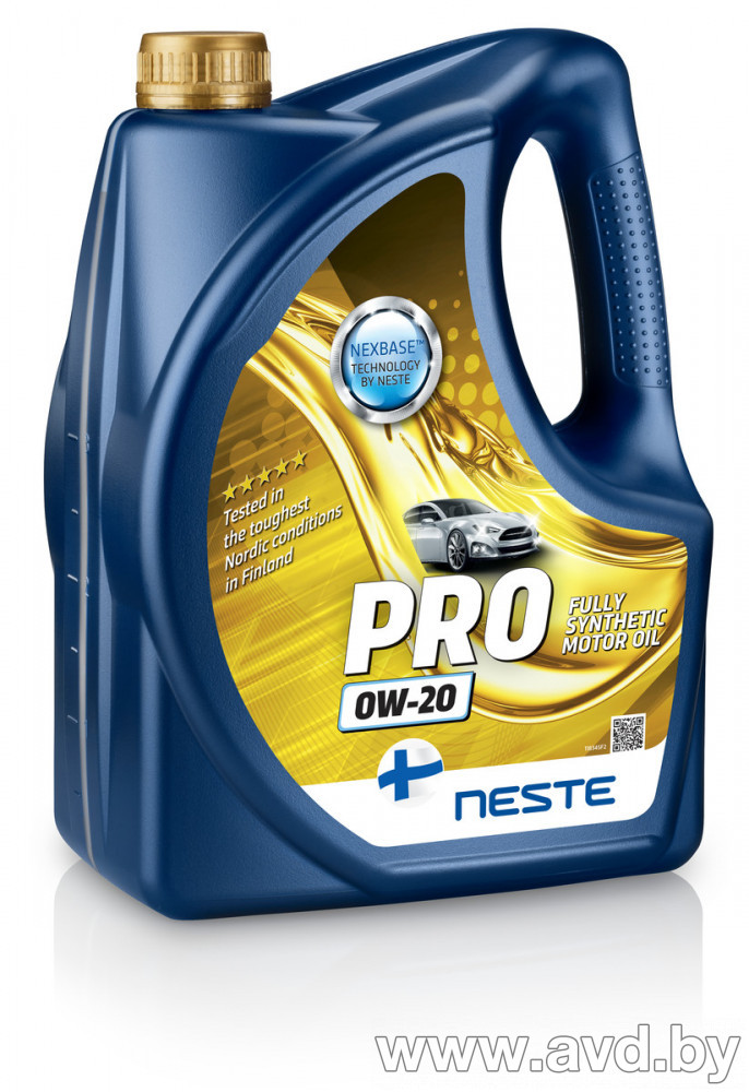 Купить Моторное масло Neste Pro 0W-20 4л в Минске.