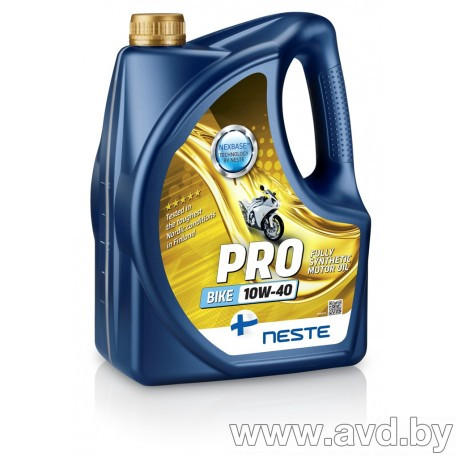 Купить Моторное масло Neste Pro Bike 10W-40 4л в Минске.