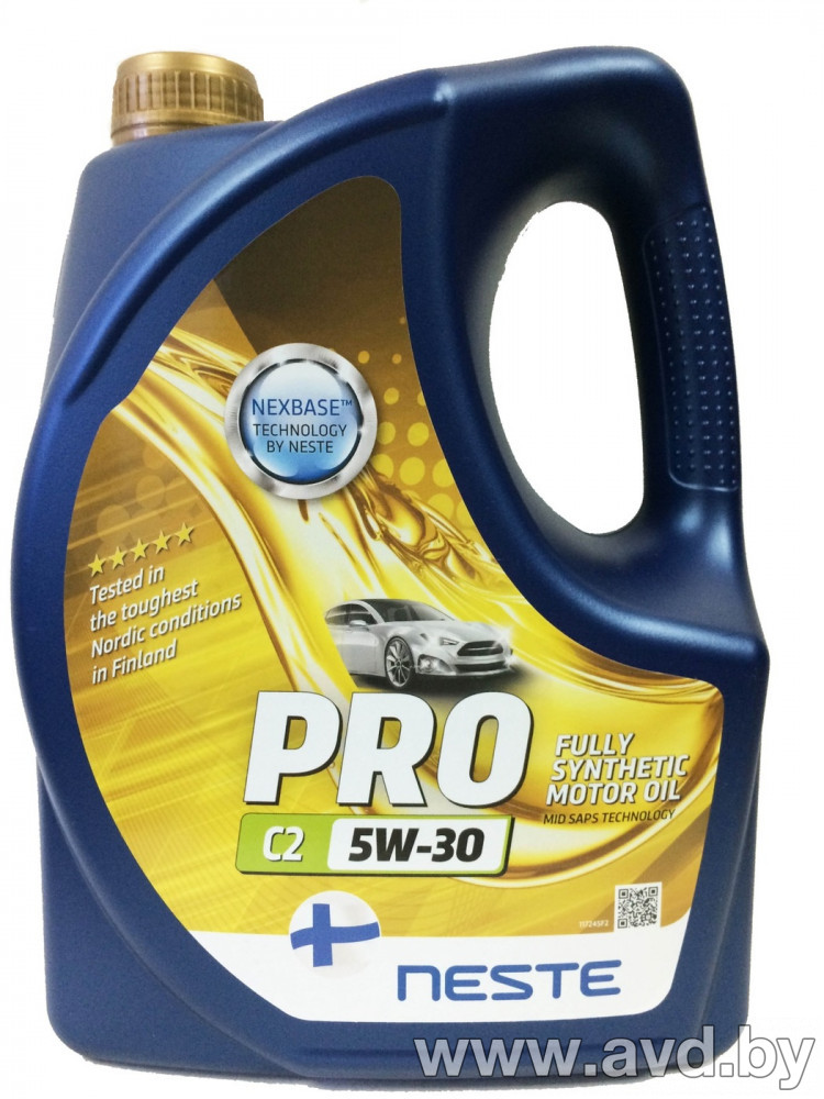 Купить Моторное масло Neste Pro C2 5W-30 4л в Минске.