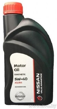 Купить Моторное масло Nissan Value Advantage 5W-40 (KE90090032VA) 1л  в Минске.