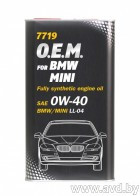 Купить Моторное масло Mannol O.E.M. for BMW (металл) 0W-40 1л в Минске.
