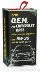 Купить Моторное масло Mannol O.E.M. for chevrolet opel 10W-40 (металл) 4л в Минске.
