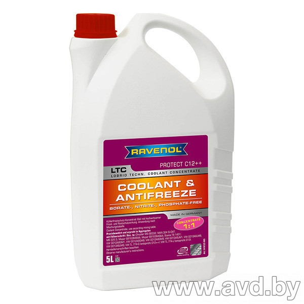 Купить Охлаждающие жидкости Ravenol LTC Lobrid Techn Coolant Concentrate 5л  в Минске.