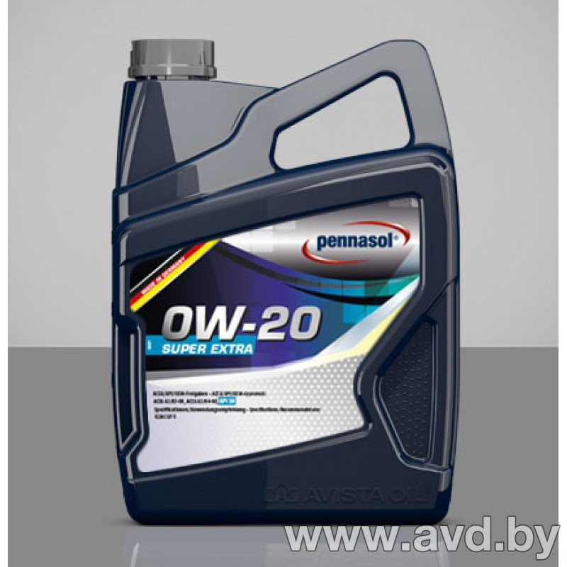 Купить Моторное масло Pennasol Super Extra 0W-20 5л в Минске.