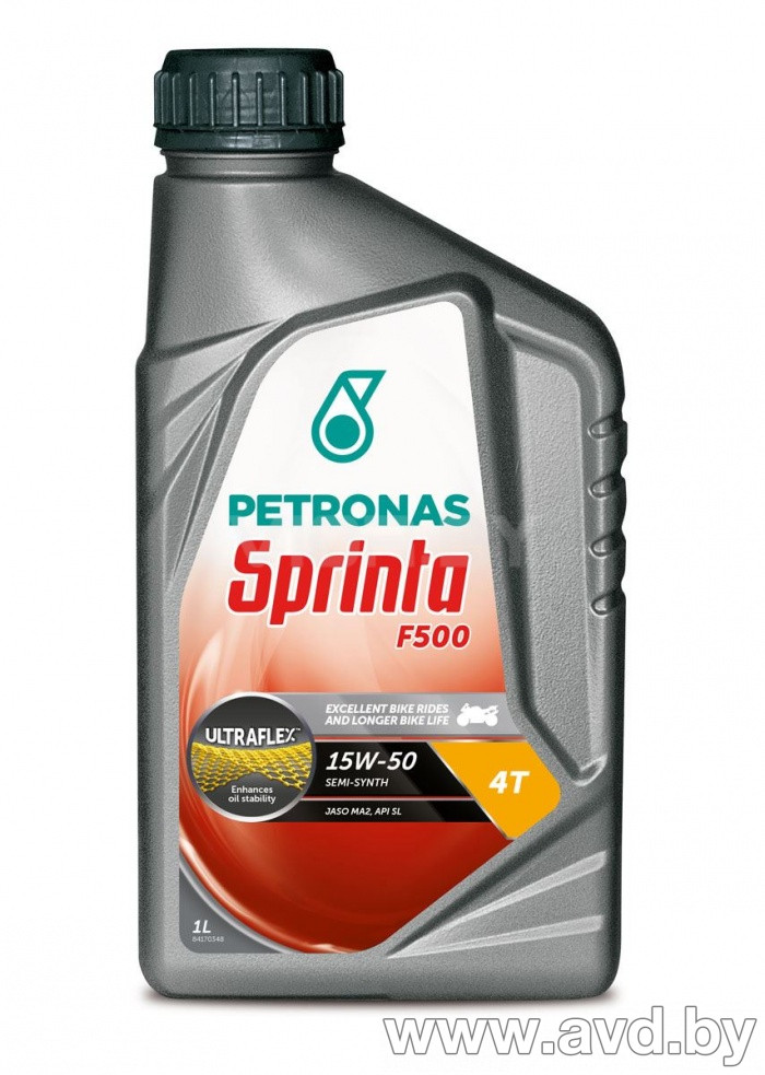 Купить Моторное масло Petronas Sprinta F500 4T 15W-50 1л в Минске.