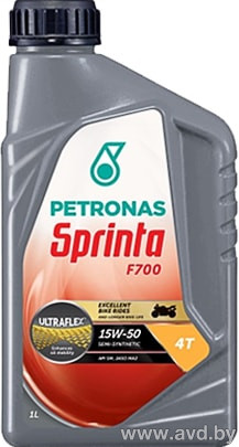Купить Моторное масло Petronas Sprinta F700 E 4T 10W-30 1л в Минске.