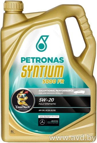 Купить Моторное масло Petronas SYNTIUM 5000 FR 5W-20 5л в Минске.