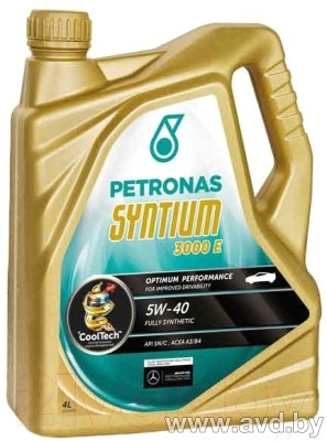 Купить Моторное масло Petronas SYNTIUM E 3000 5W-40 4л  в Минске.