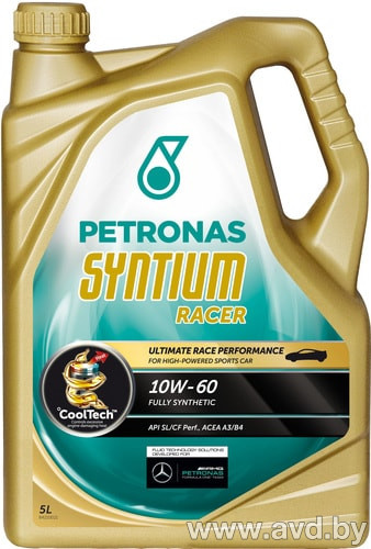 Купить Моторное масло Petronas SYNTIUM RACER 10W-60 5л в Минске.