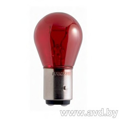 Купить Лампы автомобильные Philips PR21/5W красная 1шт (12495CP) в Минске.