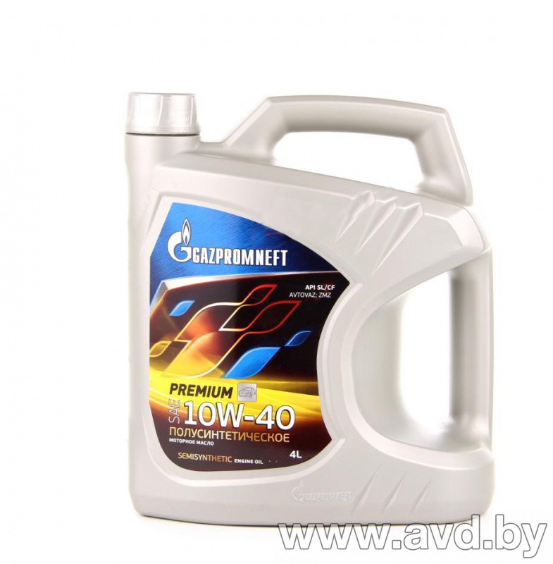 Купить Моторное масло Gazpromneft Premium 10W-40 SL/CF 4л в Минске.