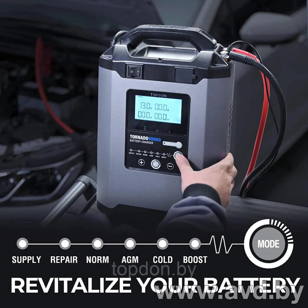 Купить Пуско-зарядные устройства Topdon Tornado 90000  в Минске.