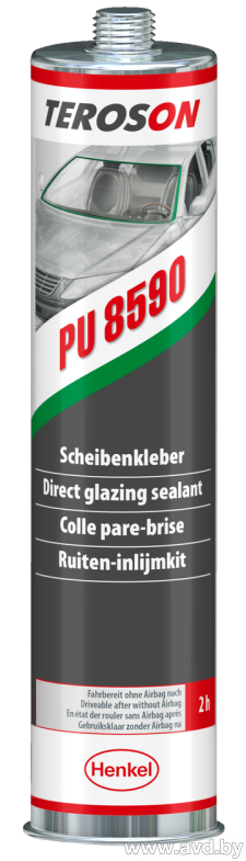 Купить Автокосметика и аксессуары Teroson Клей для вклейки стекол PU8590 Terostat 310мл (263216)  в Минске.