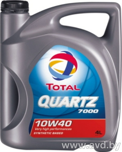 Купить Моторное масло Total Quartz 7000 10W-40 4л  в Минске.