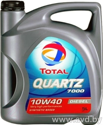 Купить Моторное масло Total Quartz Diesel 7000 10W-40 4л  в Минске.