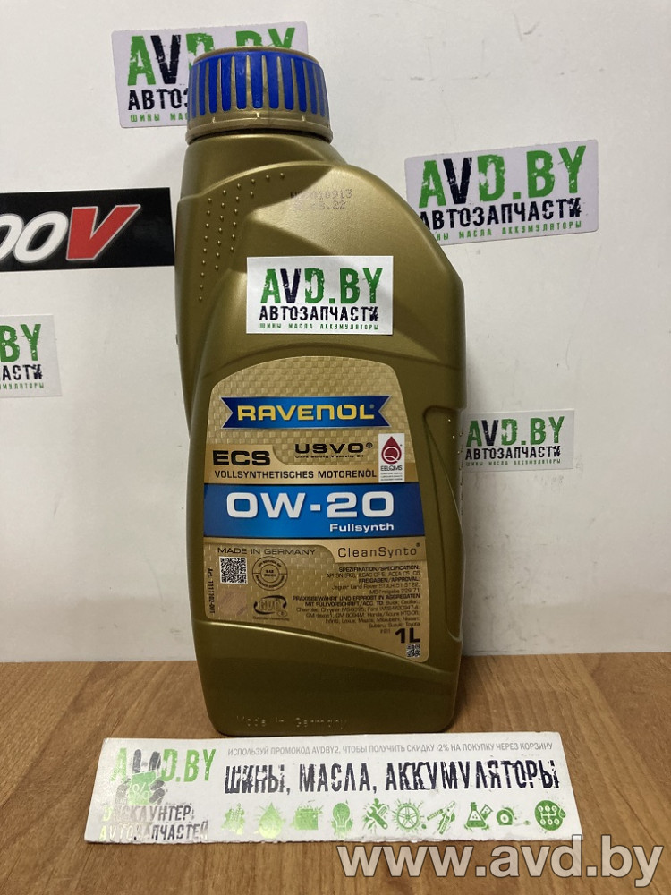 Купить Моторное масло Ravenol Eco Synth ECS 0W-20 1л в Минске.