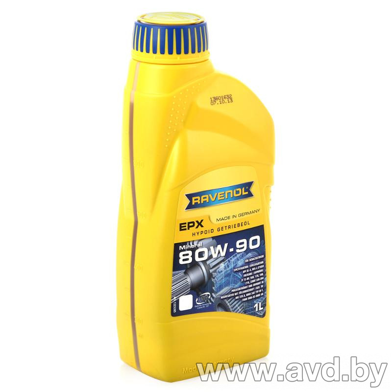 Купить Трансмиссионное масло Ravenol EPX 80W-90 GL-5 1л  в Минске.