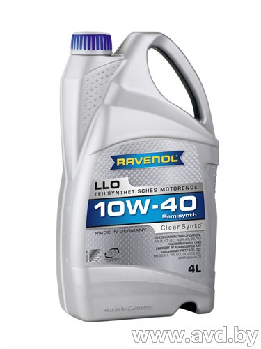 Купить Моторное масло Ravenol LLO 10W-40 4л  в Минске.