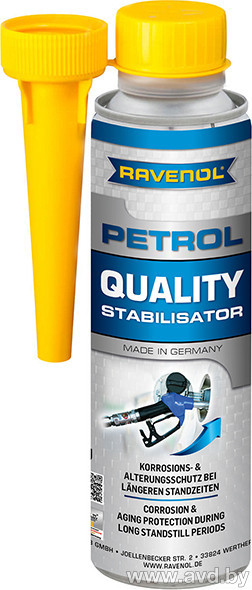 Купить Присадки для авто Ravenol Стабилизатор бензина Petrol Qualitiy Stabilisator 0,3л в Минске.