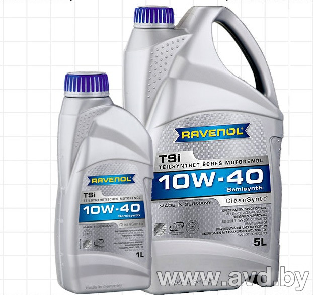 Купить Моторное масло Ravenol TSI 10W-40 4л  в Минске.