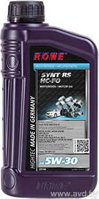 Купить Моторное масло ROWE Hightec Synt RS SAE 5W-30 HC-FO 1л  в Минске.