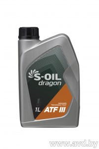 Купить Трансмиссионное масло S-OIL DRAGON ATF III 1л  в Минске.