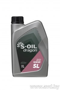 Купить Моторное масло S-OIL DRAGON SL 10W-40 1л  в Минске.
