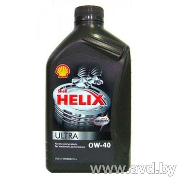 Купить Моторное масло Shell Helix Ultra 0W-40 1л  в Минске.