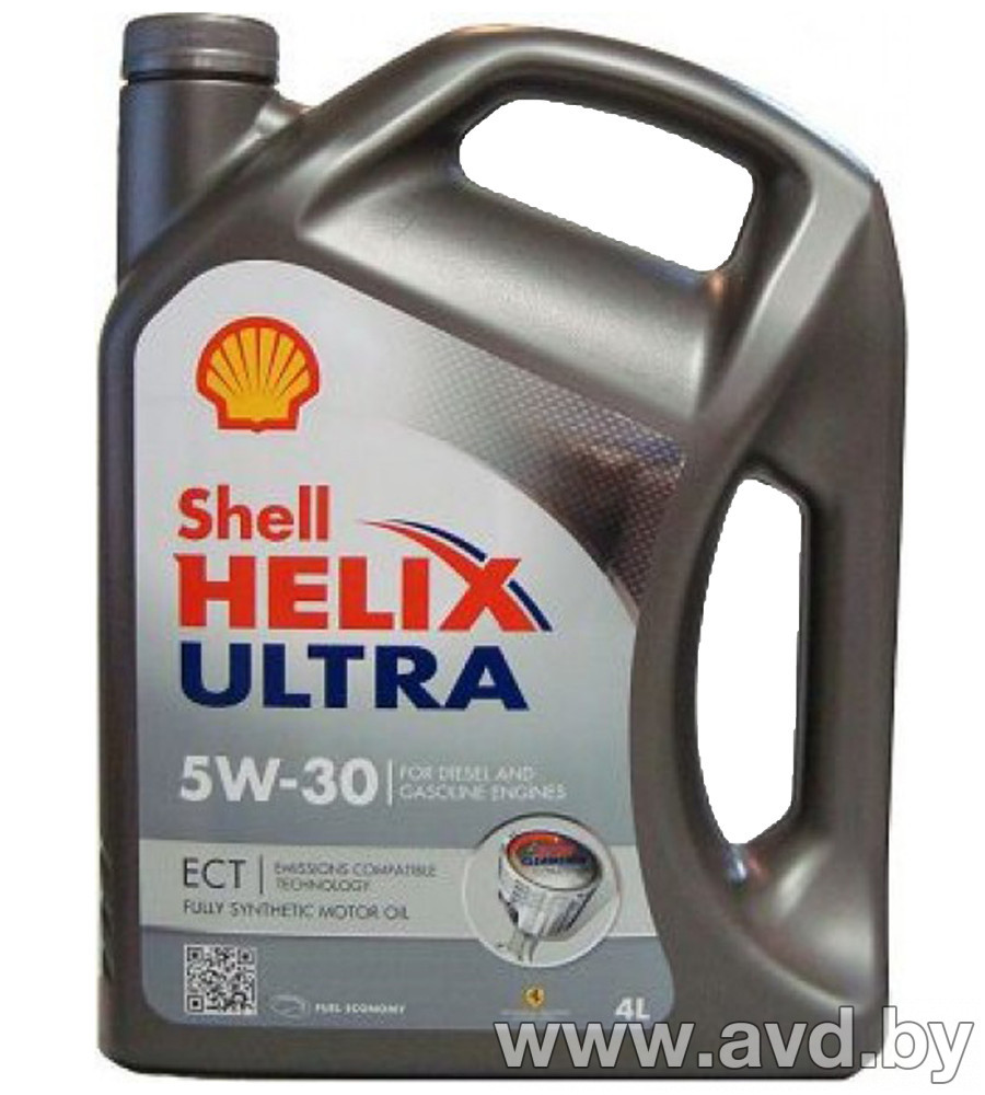 Купить Моторное масло Shell Helix Ultra ECT 5W-30 4л в Минске.