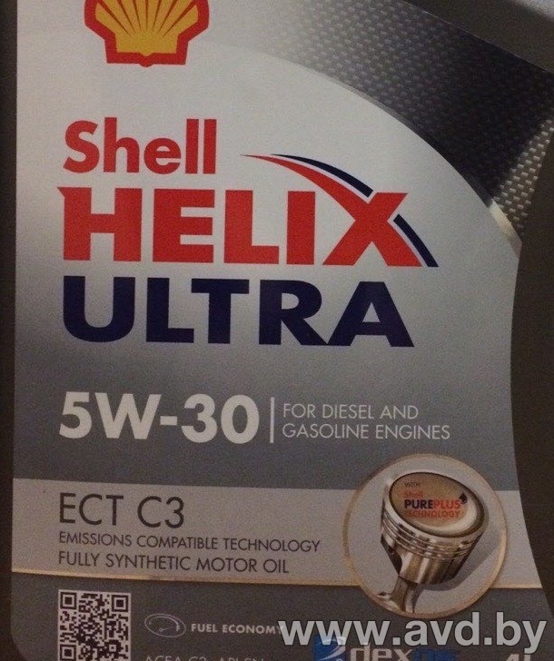 Купить Моторное масло Shell Helix Ultra ECT C3 5W-30 55л  в Минске.