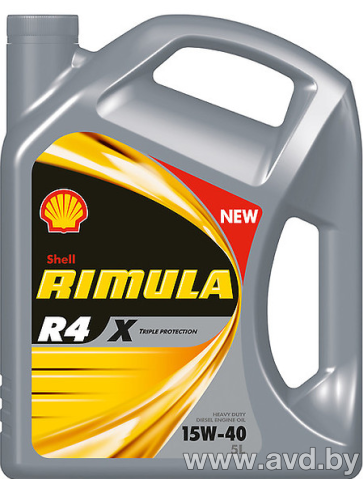 Купить Моторное масло Shell Rimula R4 X 15W-40 5л  в Минске.