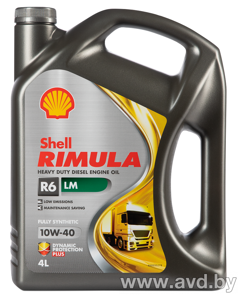 Купить Моторное масло Shell Rimula R6 LM 10W-40 4л  в Минске.