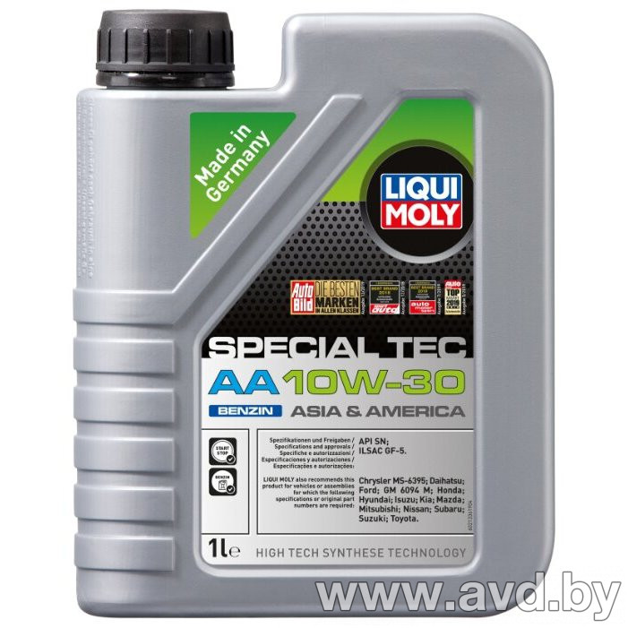 Купить Моторное масло Liqui Moly Special Tec AA 10W-30 Benzin 1л в Минске.