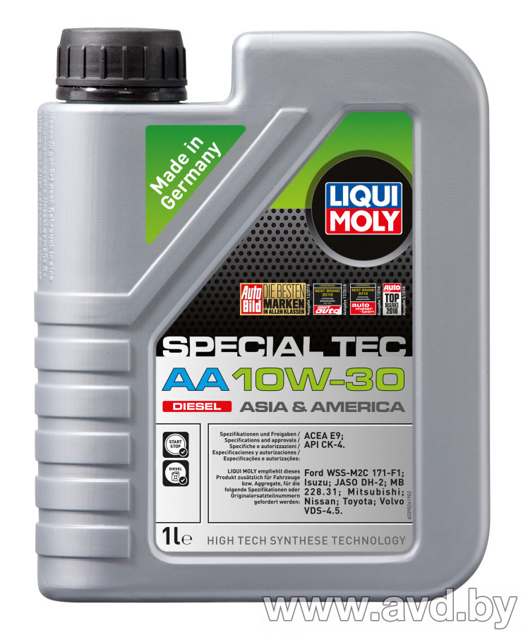 Купить Моторное масло Liqui Moly Special Tec AA Diesel 10W-30 1л в Минске.