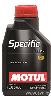 Купить Моторное масло Motul Specific 229.52 5W-30 1л в Минске.
