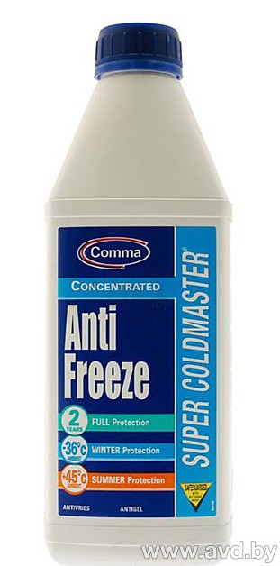 Купить Охлаждающие жидкости Comma Super Coldmaster - Antifreeze 1л  в Минске.