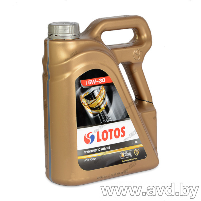 Купить Моторное масло Lotos Synthetic A5/B5 5W-30 4л в Минске.